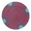 Double Trapezoid Poker Chips - Red