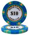 $10 Monte Carlo Poker Chips - $10