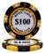 $100 Monte Carlo Poker Chips - $100