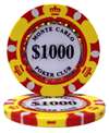 $1000 Monte Carlo Poker Chips - $1000
