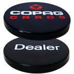 Black Plastic Copag Dealer Button