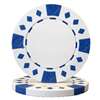 Diamond Suited Poker Chips - White