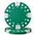 Diamond Suited Poker Chips - Green