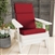 High-Back Patio Chair Cushion  - Red