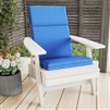 High-Back Patio Chair Cushion  - Blue