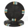 12 Stripe Poker Chips - Black