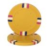 12 Stripe Poker Chips - Yellow