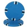 12 Stripe Poker Chips - Light Blue