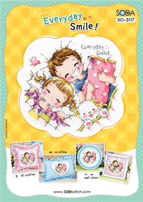 SO-3117 Everyday Smile! Cross Stitch Chart