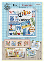 SO-3147 Four Seasons Summer Cross Stitch Chart
