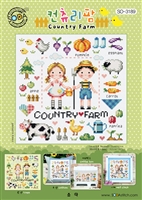 SO-3189  Country Farm Cross Stitch Chart
