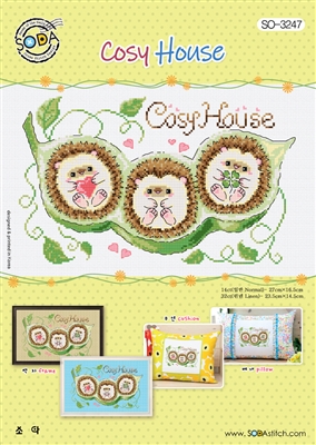 SO-3247 Cosy House Cross Stitch Chart