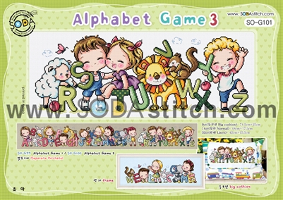 SO-G101 Alphabet Game 3 Cross Stitch Chart