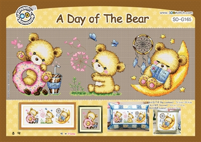 SO-G165 A Day Of The Bear Cross Stitch Chart