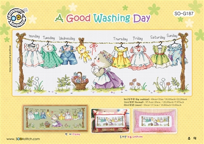 SO-G187 A Good Washing Day Cross Stitch Chart