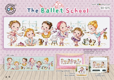 SO-G75 The Ballet School Cross Stitch Chart