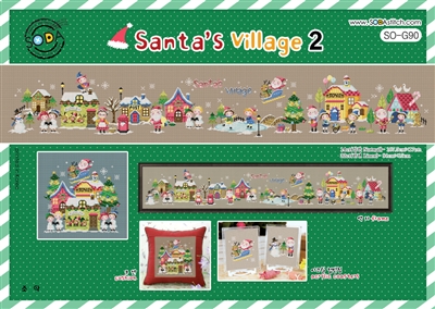 SO-G90 Santa's Village 2 Cross Stitch Chart