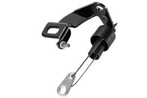 Lokar Black Stainless Throttle Cable Bracket and Return Spring Kit