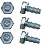 1970 - 1972 Chevelle Cowl Induction Hood Flapper Valve Frame Mounting Screw Set, 6 Pieces