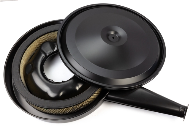 1966 - 1967 Chevelle Original Style Air Cleaner Assembly with Element Filter and Black Lid