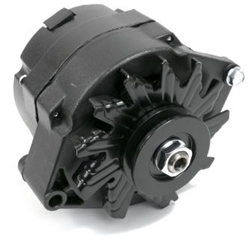NEW Custom Chevy BLACK Alternator, 100 Amp, 1 Wire or 3 Wire