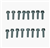 1966 - 1972 Chevelle Intake Manifold Bolts Set, Small Block, Cast Iron