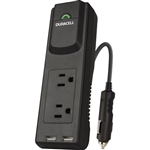 Duracell Power Strip Inverter with 2 USB and 2 AC Charging Ports, 175 Watt