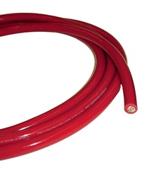 Chevelle or Nova Custom Length Red POSITIVE 2 Gauge Battery Cable, Sold by the Foot