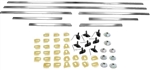 1969 Chevelle Malibu Lower Body Side Chrome Molding Trim Kit, 8 Piece Set