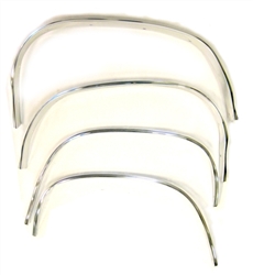 1968 - 1969 Chevelle Wheel Opening Chrome Moldings, Set