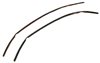 1966 - 1967 Chevelle Door Edge Guard Chrome Trim Moldings, Pair