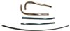 1966 - 1967 Chevelle Front Windshield Chrome Reveal Trim Mouldings, Set