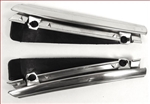 1968 - 1972 Chevelle Front Fender Upper Rear Moldings, Extensions Of Rear Hood Trim, Pair