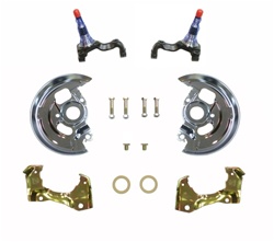 1968 - 1972 Disc Brake Mini Kit, STOCK HEIGHT Spindles, Backing Plates, and Caliper Brackets