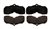 1967 - 1968 Chevelle / Nova Front Disc Brake Pads Set, Organic for 4 Piston Calipers