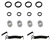 1969 - 1981 Disc Brake Caliper Sleeve Bushing and Brake Pad Anti-Rattle Clip Hardware Kit