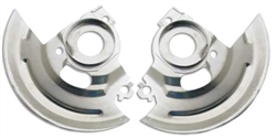 1964 - 1972 Chevelle and 1968 - 1972 Nova Disc Brake Dust Shield Backing Plates, FOR 2" DROP SPINDLES and SINGLE PISTON CALIPERS