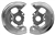 1967 - 1968 Front Disc Brake Backing Plates for 4 Piston Calipers, Pair