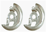1969 - 1972 Nova Zinc Plated Disc Brake Backing Plates with GM Part Numbers
