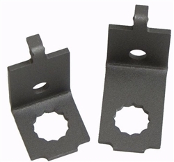 Front Brake Hose Frame Brackets, Pair