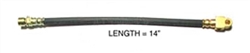 1969 - 1972 Nova Rear End Axle Brake Flex Hose, OE Style