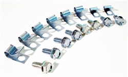 Disc Brake Conversion Brake Line Clips and Mounting Bolts Set