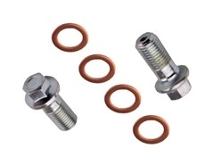 1967 - 1978 Banjo Bolt Set with 7/16 Head and Crush Washers Kit, Brake Hose to Caliper, Size 7/16-20