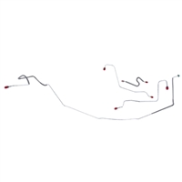 1967 Chevelle SS Power Drums Pre-Bent OE Steel Front Brake Line Kit