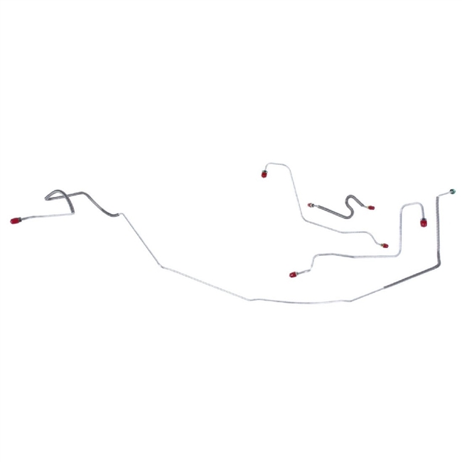 1967 Chevelle SS Power Drums Pre-Bent OE Steel Front Brake Line Kit
