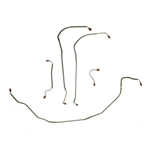 1969 Chevelle Front Brake Line Set, OE Style Power Discs, Stainless Steel