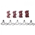 1964 - 1966 Chevelle Brake Line Clip Set, 9 Piece Kit