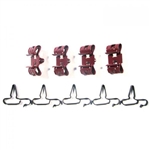 1964 - 1966 Chevelle Brake Line Clip Set, 9 Piece Kit