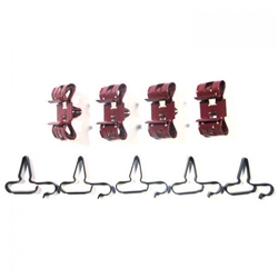 1964 - 1966 Chevelle Brake Line Clip Set, 9 Piece Kit