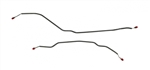 1964 - 1967 Chevelle Brake Lines (rear axle, stainless steel), Pair